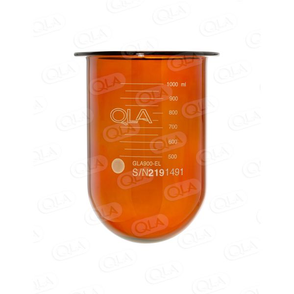 QLA Glasgefäß, 1000 ml, braun, für Electrolab, Serialized