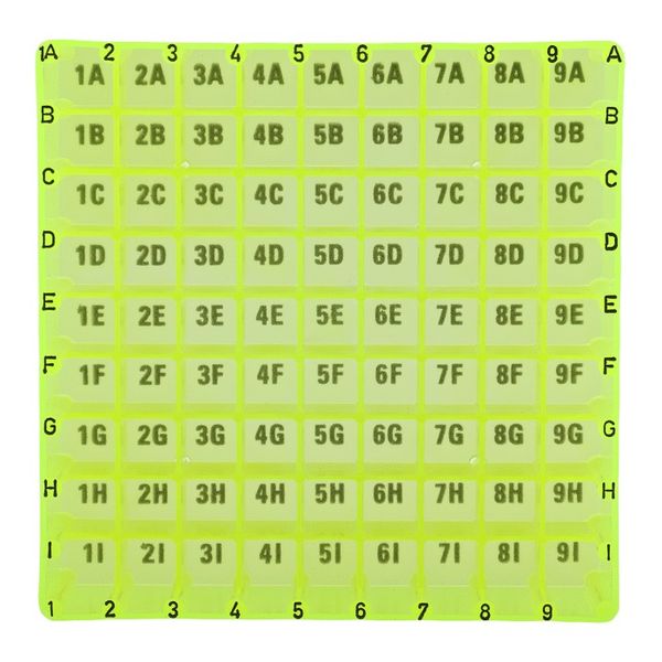 Microsolv Storage Box/Rack, yellow, for 81 x 2 ml Autosampler Vial