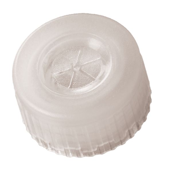 Altmann Analytik Kurzgewindekappe, ND9 Kurzgewinde MS Kappe transparent, mit verdünnter Durchstichstelle und Diaphragma, 1000/PAK