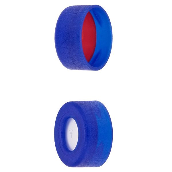 Microsolv Snap CAP, Soft PE, natural, 11 mm, with white Sil/red PTFE Preslit Partial (Y) Fitted Septa, 100 pc/PAK