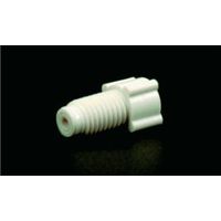 Product Image of Nut, PP, flanged white 1/16 , 1/4 -28, Mindestbestellmenge = 11 St