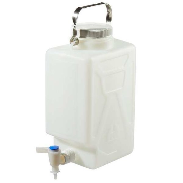 Nalgene Thermo Scientific Kanister, HDPE, mit Ablass-und Tefzelhahn + PP-Schraubverschluss, 9 L