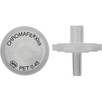 Product Image of Spritzenvorsatzfilter, Chromafil Xtra, PET, 13 mm, 0,45 µm, PP-Gehäuse, farblos, beschriftet