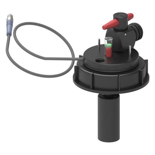 SCAT SymLine Safety Waste Cap, S90, Type 10, electronic level control, with GL25 (m) shut-off valve