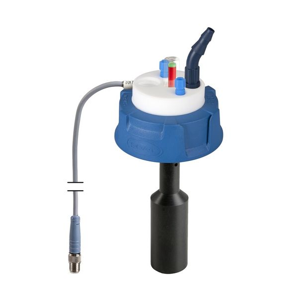 SCAT SafetyWasteCap, V2.0, S60/61, electronic level control, 2x 2.3/3.2 mm OD, 1x 6.4 - 9 mm + connector for exhaust filter