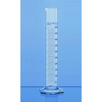 Product Image of Messzylinder, USP, hohe Form, BLAUBRAND, Klasse A, DE-M, 25 ml : 0,5 ml, Boro 3.3, 2 St/Pkg