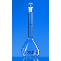 Product Image of Messkolben, BLAUBRAND®, Klasse A, DE-M, 5000 ml, NS 34/35, Boro 3.3, mit Glasstopfen, ISO-Einzelzertifikat, 1 St/Pkg
