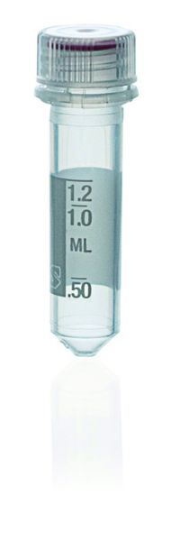 Brand GmbH & Co. KG Reaktionsgefäße, PP, 2 ml, steril, transparent, mit Schraubverschluss, ohne Standring, mit Verschlussicherung, graduiert, BIO-CERT