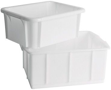 SCAT Auffangwanne, HDPE, weiß, nicht leitfähig, ohne Sockeleinsatz, Innen B×T×H: 235×335×160 mm, Außen B×T×H: 300×400×170 mm