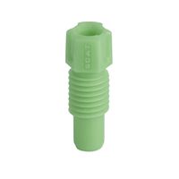 Product Image of Fitting mit integrierter Ferrule, PFA, für Kapillaranschluss, 1,6 mm AD, grün, 5/PAK