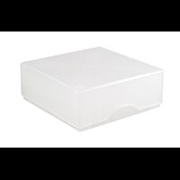 ratiolab®Cryo-Boxes, PP, grid 6 x 6, natural, 133 x 133 x 50/75 mm, combi-lid, 5 pc/PAK