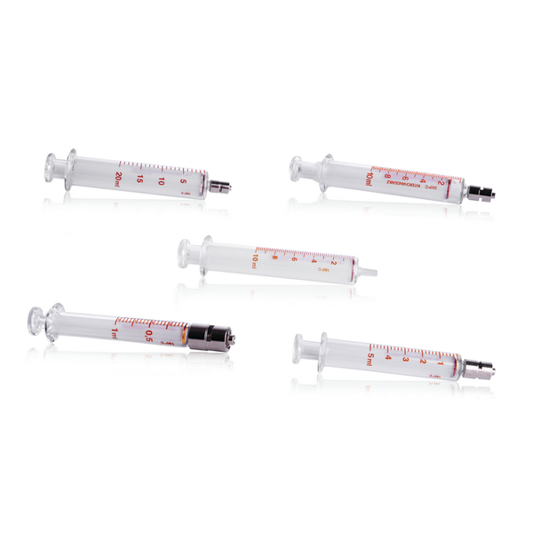 DWK Wheaton 20 ml Syringe, glass, Dosys 155, Luer-Lock metal, 2 pc/PAK