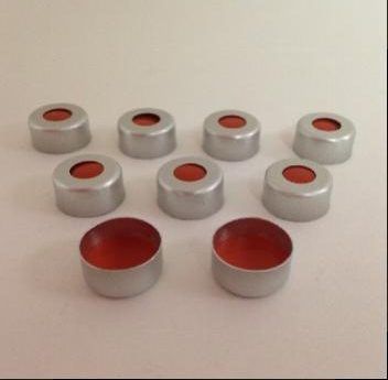 Ohio Valley 11 mm Aluminum Crimp Seals with Liners, Bulk Bag, 10 x 100/PAK