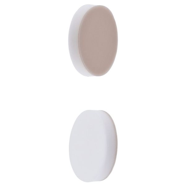 Microsolv Septa, 8mm, White Silicone Rubber / Beige PTFE that is 0.060" thick and 0.319" diameter for use in 8-425mm thread caps, 1000 pc/PAK