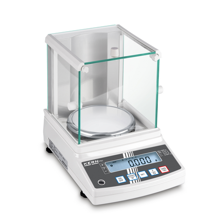Kern Präzisionswaage Max 620g, e=0,01 g., d=0,001 g Wägebereich in g: 620 Teilung in g: 0,00100, Wägeplatte in mm:202x293