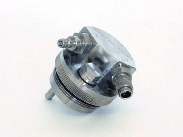 Merck Threaded adapter (2") (stainless steel) with 2 horizontal rapid-action connectors
