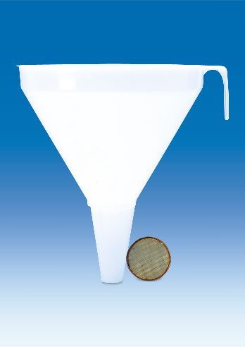 Vitlab Fasstrichter, PP, Durchm. 250 mm, Länge 260 mm, Auslauf-Durchm. 30 mm, 6 St/Pkg