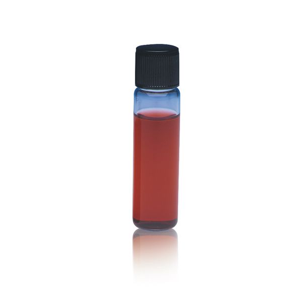 DWK Wheaton Kulturfläschchen, 12ml, klar, 19 x 72 mm, 15-415, schwarze PF-Kappe, ohne Loch, Gummi-Einlage, 144 St/Pkg