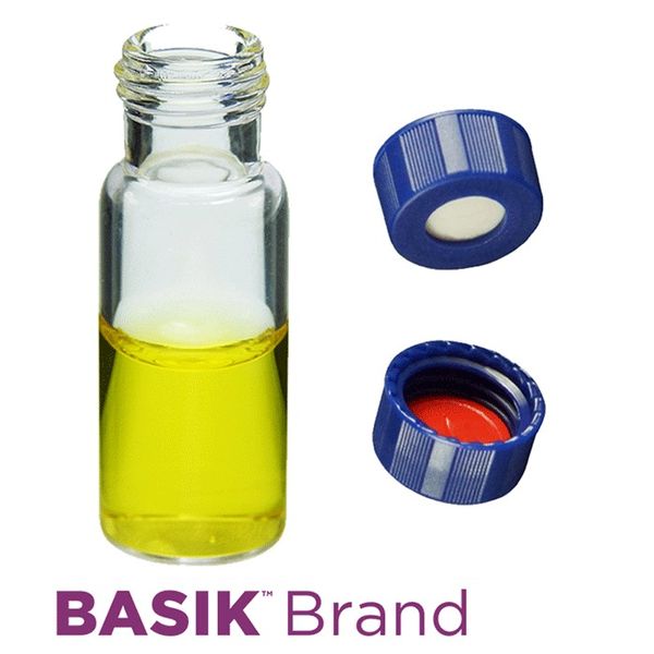 Microsolv EPP Vial, PP clear, 2 ml, Screw Cap blue with bonded SOFT-Guard Sil/PTFE Septa slit, 100 pc/PAK