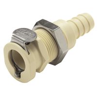 Product Image of CPC coupling PP, female, w/ valve, mounting Ø 9,5mm