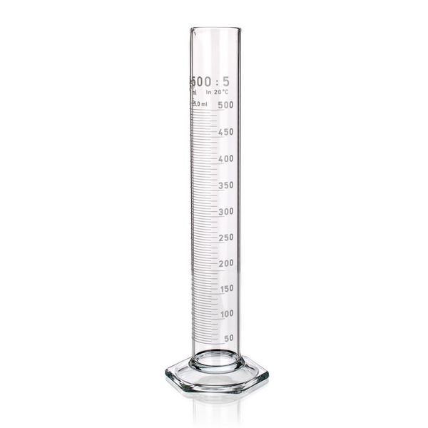 Dinkelberg Analytics Messzylinder, hohe Form 6kt.-Fuß, Klasse B WEISS, 5ml, 10St.