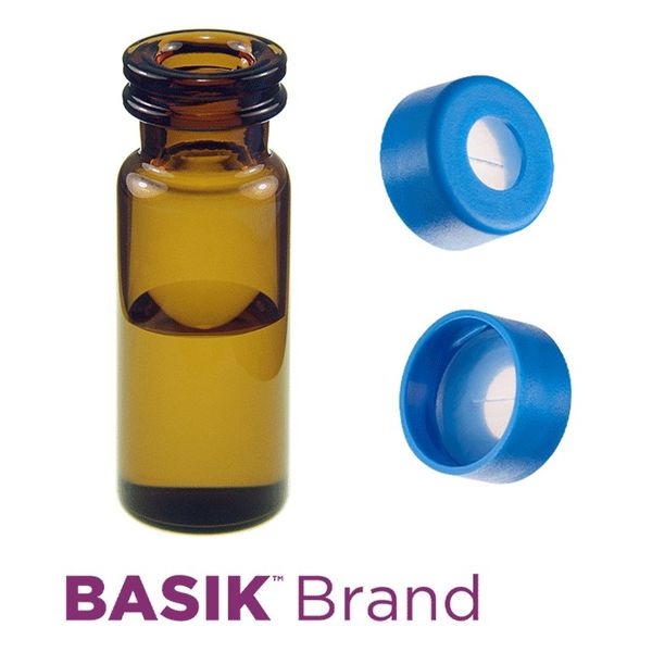Microsolv EPP Vial, amber, 2 ml, Snap Cap blue with AQR Sil/PTFE Septa slit, Project Triage, 100 pc/PAK