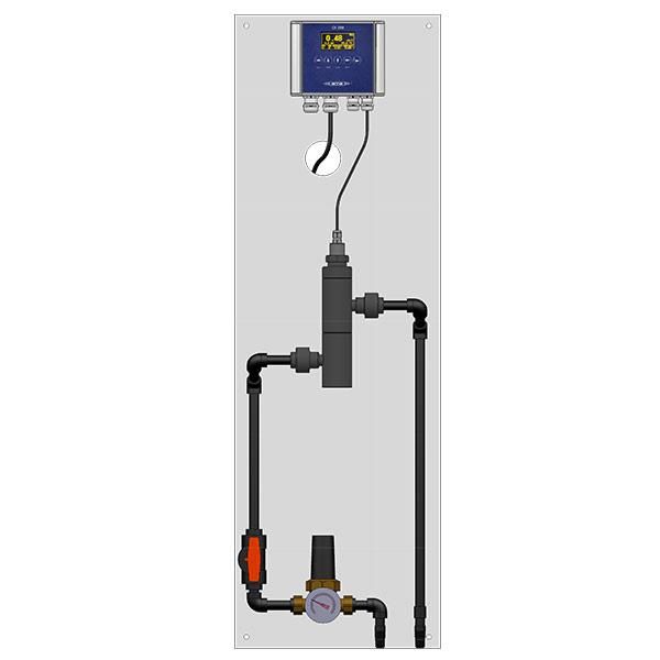 WTW Betriebsbereite Einzelparameter-Messtafel für Trinkwasser, mit FlowControl