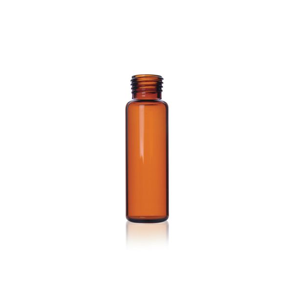 DWK Wheaton Headspace-Fläschchen, braun, runder Boden, Schraubgewinde, 10ml, 100 St/Pkg