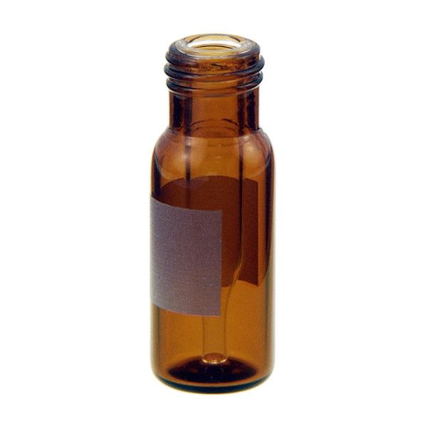 Microsolv Screw Top Vials, Amber Glass, 300μl, Write-On Patch, Clear Fused Insert , 9-425mm, 12x32mm OD, for use as an autosampler vial, 100pc/PAK