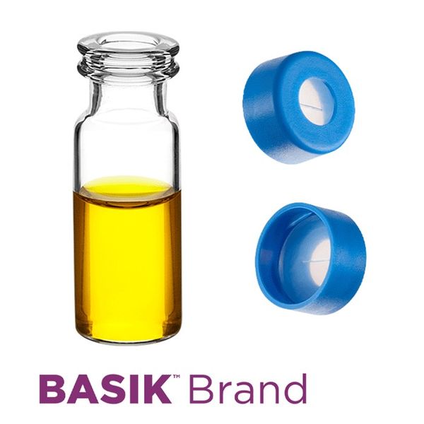 Microsolv EPP Vial, clear, 2 ml, Snap Cap blue with AQR Sil/PTFE Septa slit, Project Triage, 100 pc/PAK