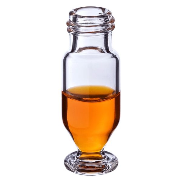 Microsolv Vial clear, 1.5 ml, Recovery, Screw Thread 9 mm, U shape, with fluted stand, 100 pc/PAK