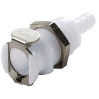 Product Image of CPC coupling POM, female, w/ valve, mounting Ø6,5mm
