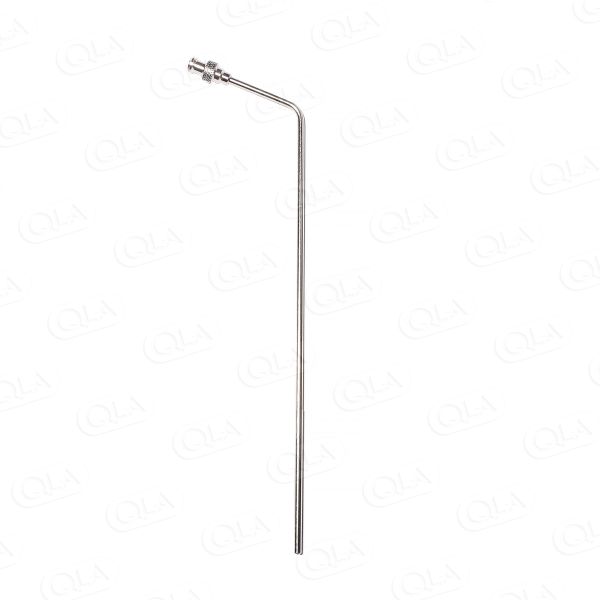 QLA 7.75 inch (195mm) Bent 316 SS 1/8 inch (3.2mm) OD Cannula with SS Luer Lock & PTFE sleeve for full flow/QLA inch01 inch style filters