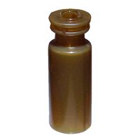 Product Image of Snap Top Vials, Plastic. Amber / Clear Glass Insert, 200ul Fused Insert™. An 11mm snap-ring and 12x32mm OD, for use as an autosampler vial, MicroSolv Brand, 100pc/PAK