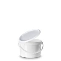 Product Image of Temper evident Bucket with Plastic Handle, with Cover, without UN-App., 3,6 l, 142,5 mm, Ø: 192 mm, 1080 pc/PAK
