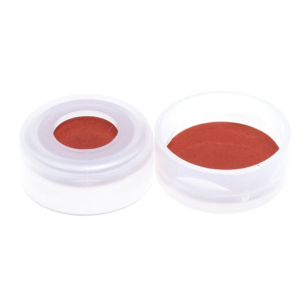 JG Finneran 13 mm Clear Snap Cap, PTFE/Butyl Rubber Lined, 10 x 100 pc/PAK