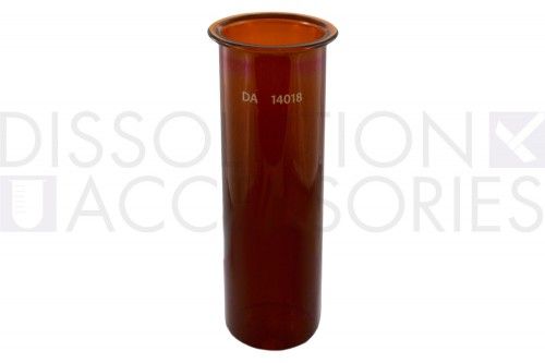 Dissolution Accessories Vessel, Boro 3.3, amber, 200 ml, Flat Bottom, TruCenter Agilent