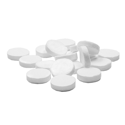 LCTech FLUFFY Glasfaserfilter, rund, 15 mm, Höhe 3,5 mm, extra dick, ausglühbar, 100 St/Pkg