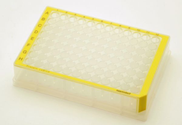 Eppendorf Deepwell plate 96/500 μl, protein LoBin PCR clean, yellow, 40 pcs.