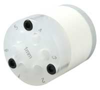 PerkinElmer Peek/PTFE-Rotor für 6 Wege-High-Flow-Ventil (1 mm Bohrung)