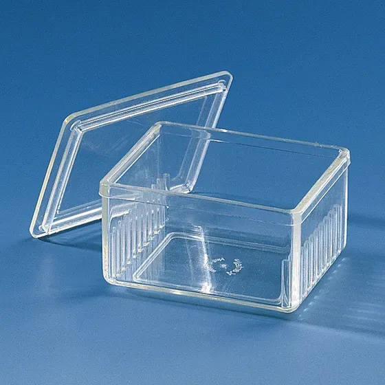 Brand GmbH & Co. KG Färbetrog, PMP, Typ Schiefferdecker, mit Deckel, für 20 Objektträger 76x26 mm, 4 St/Pkg