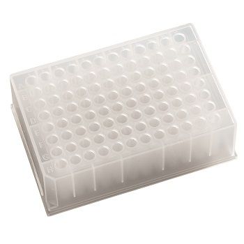 Ohio Valley 96 Deep Round Well, 1ml/well, Polystyrene Plates, Raised Rim, DNase/RNase Free, 10 x 5 pc/Set
