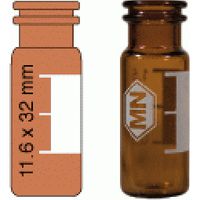 Product Image of 1.5 mL Snap Ring Vial N 11 outer diameter: 11.6 mm, outer height: 32 mm amber