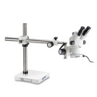 Product Image of OZM 913 Stereo Microscope Set Trinocular, 0,7 4,5x, articulated arm stand(plate), LED Ring