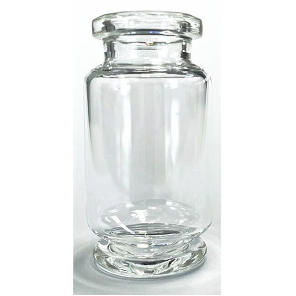 Thermo Fisher Scientific SureSTART 9,5 ml Headspace Vial, Clear Glass, Crimp Top 20 mm, Beveled Edge Flat Bottom, Inner V-Bottom, High Recovery, 23 x 