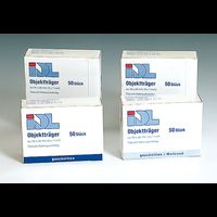 Microscope Slides 26x76mm, edges ground 90°, matte rim, 1000 pc/PAK