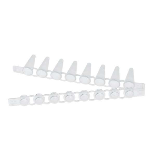 Eppendorf PCR-Strips, PP, 0,1 ml, 10x12 Strips, mit Deckel-Strips (gewölbt)
