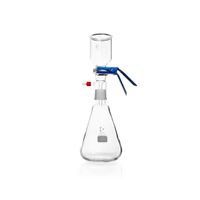 Product Image of DURAN® filtration apperatus complete with PTFE insert and clamp, filter flask (2000ml, NS 45/40), funnel (500ml, with scale)