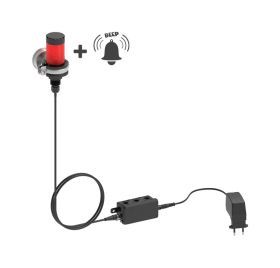SCAT Signal lamp for level control, visual and acoustic signal when the level is reached, with Magnetic Holder
