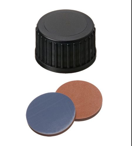 Altmann Analytik ND18 PP screw cap, black, closed, 1,6mm 10x100/pac